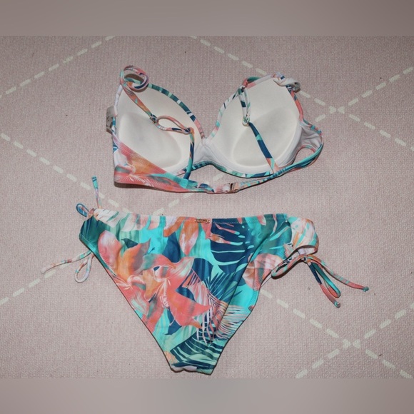 Raisins Juniors Vieques Moonshadow Bikini Set Large Women Summer Bathing Suit - Picture 2 of 10